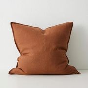 Weave Home European Linen Como Cushion - Tobacco | Three Sizes gallery detail image