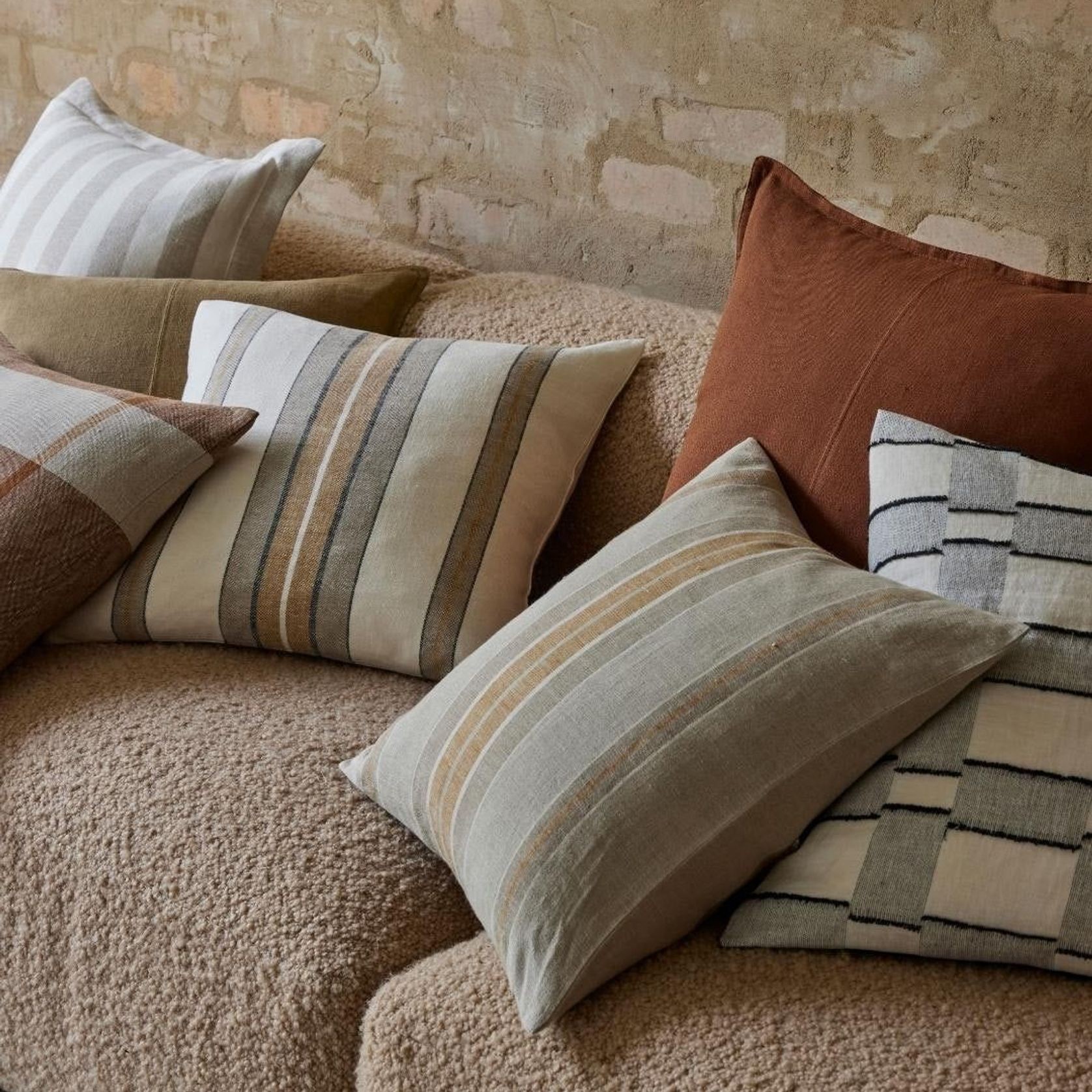 Weave Home Franco Cushion - Amber | 50 x 50cm gallery detail image