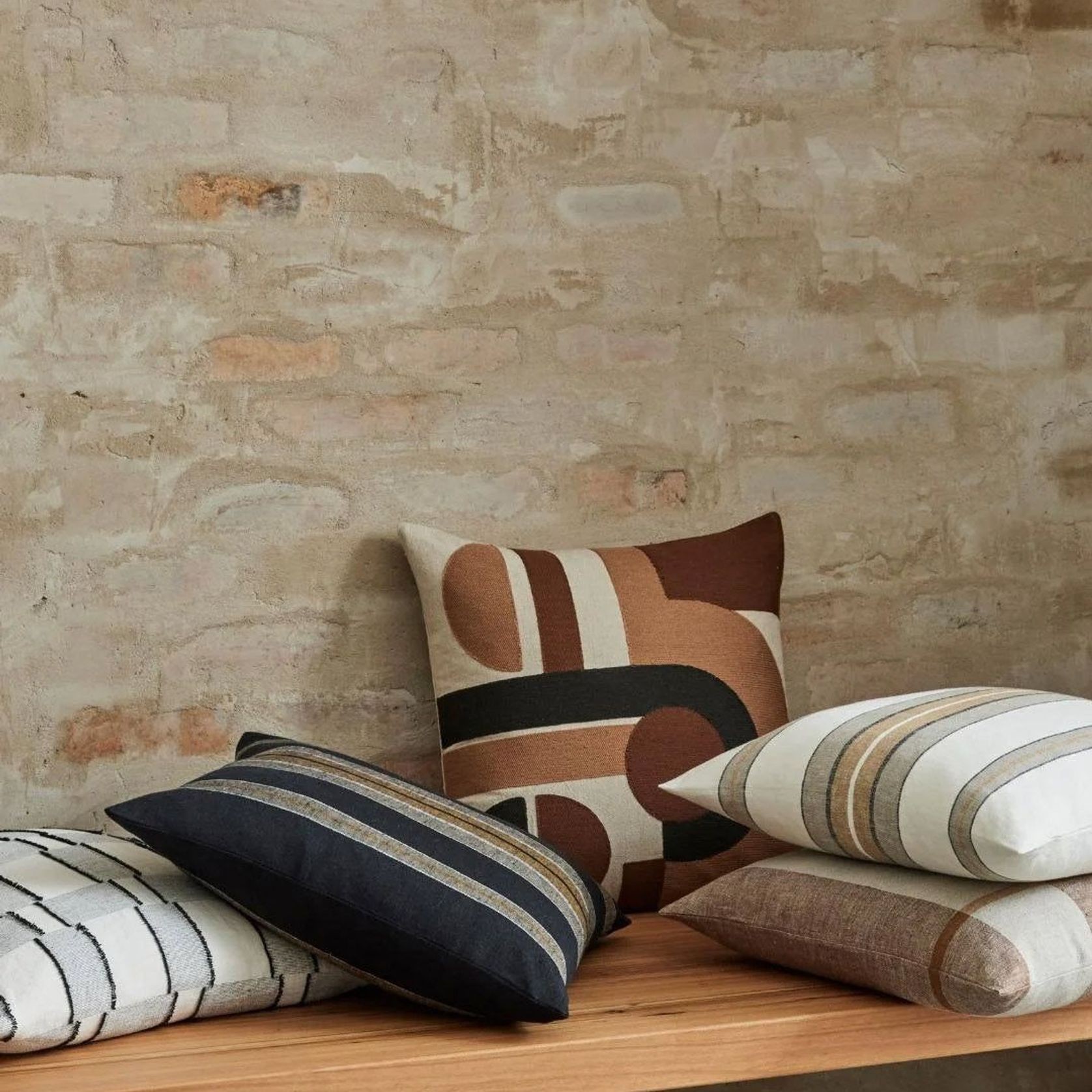 Weave Home Franco Cushion - Shadow | 50 x 50cm gallery detail image