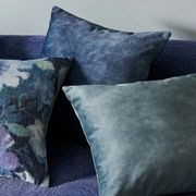 Weave Home Ava Velvet Cushion - Aqua | 50 x 50cm gallery detail image