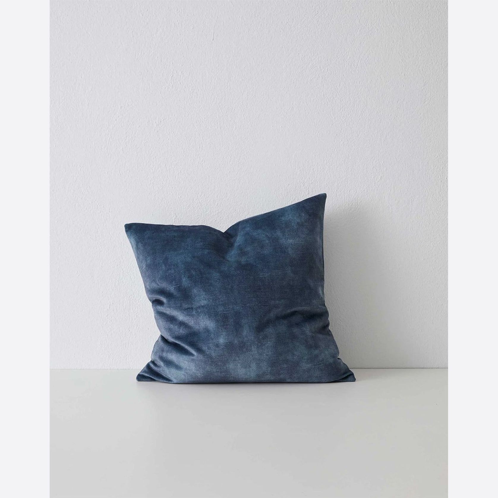 Weave Home Ava Velvet Cushion - Atlantic | 50 x 50cm gallery detail image