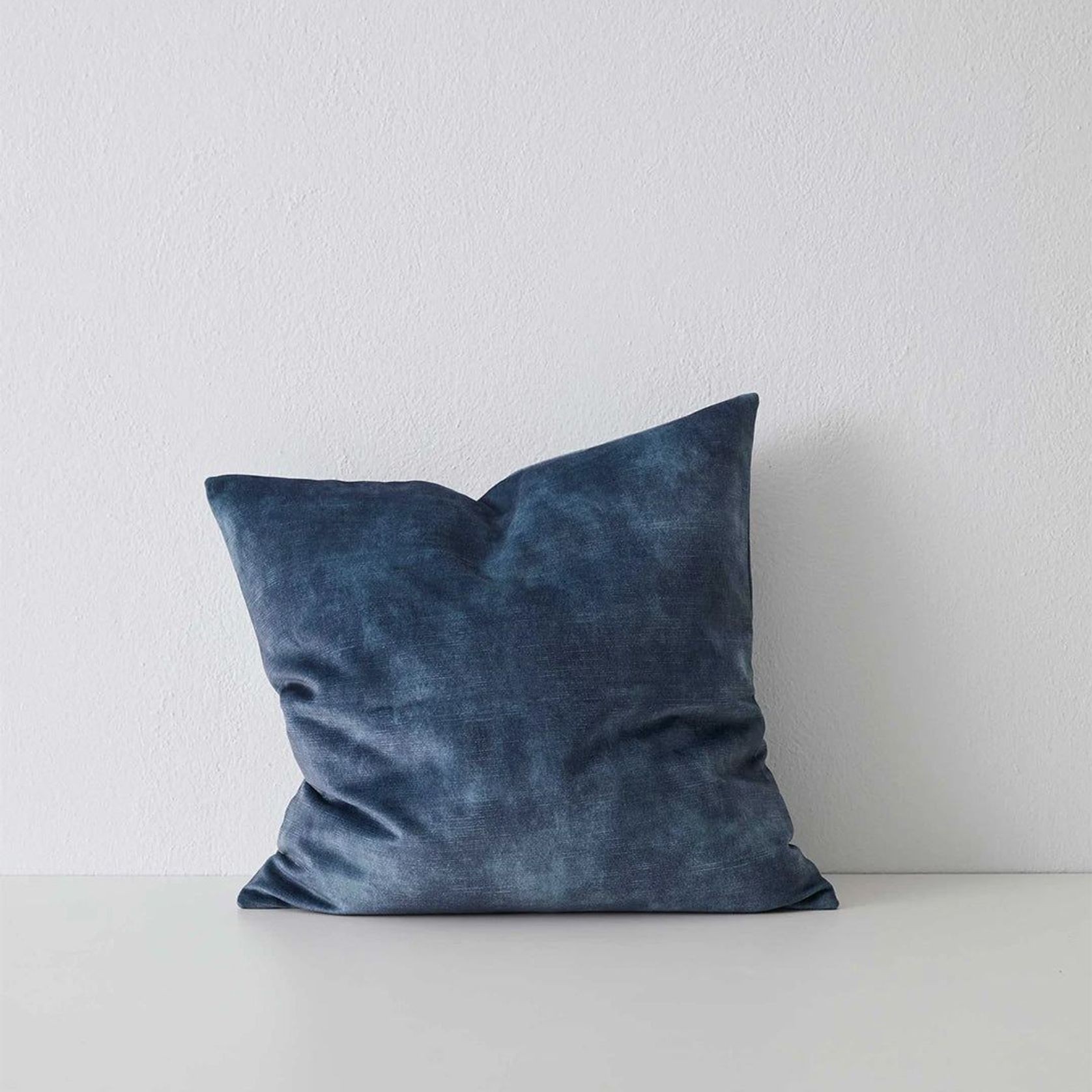 Weave Home Ava Velvet Cushion - Atlantic | 50 x 50cm gallery detail image