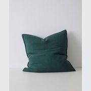 Weave Home European Linen Como Cushion - Forest | Three Sizes gallery detail image