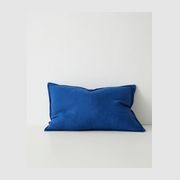 Weave Home European Linen Como Cushion - Cobalt | Three Sizes gallery detail image
