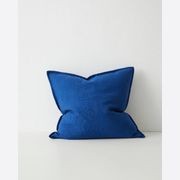 Weave Home European Linen Como Cushion  - Cobalt | Three Sizes gallery detail image