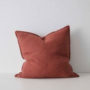 Weave Home European Linen Como Cushion - Sienna | Three Sizes gallery detail image