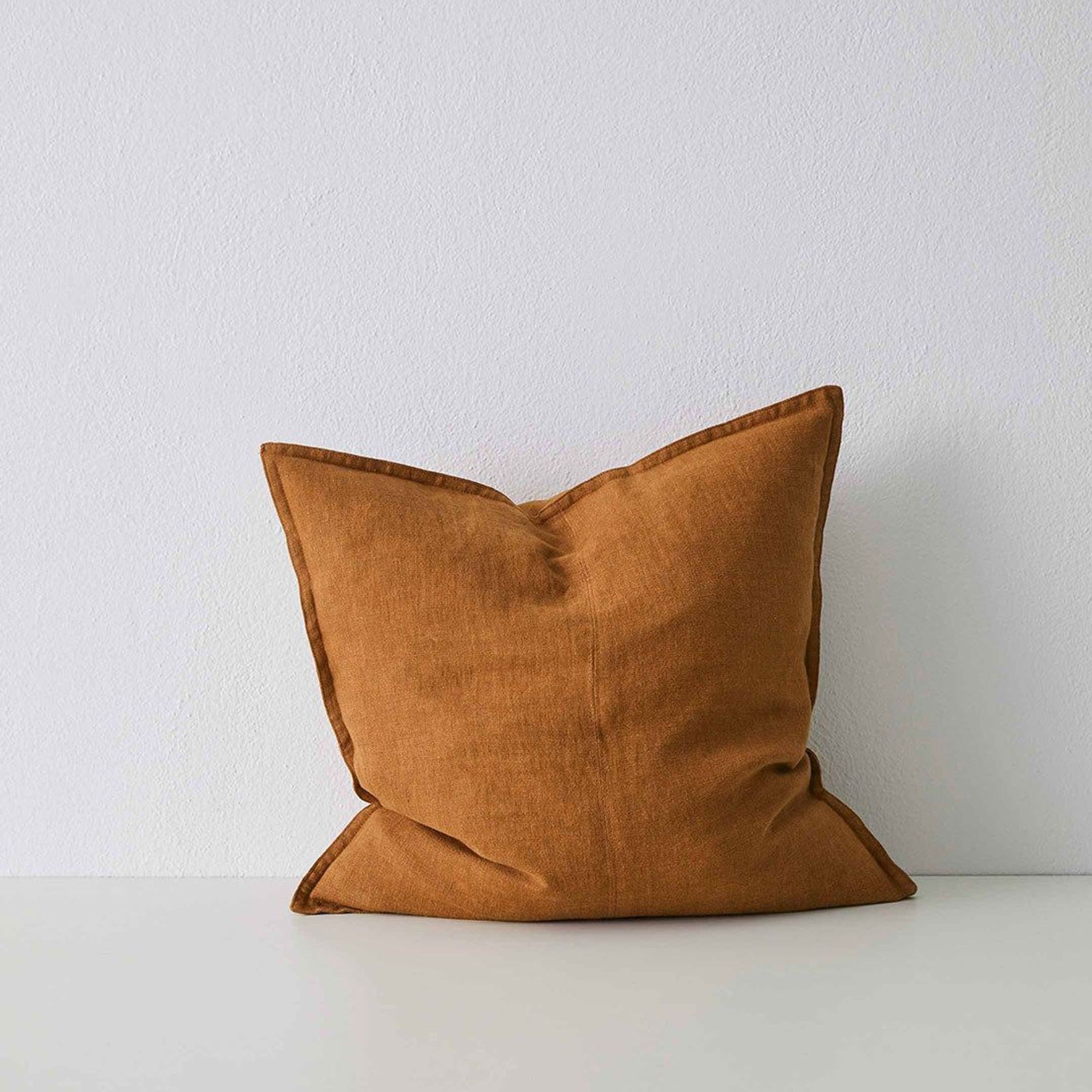 Weave Home European Linen Como Cushion - Spice | Three Sizes gallery detail image