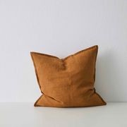 Weave Home European Linen Como Cushion - Spice | Three Sizes gallery detail image