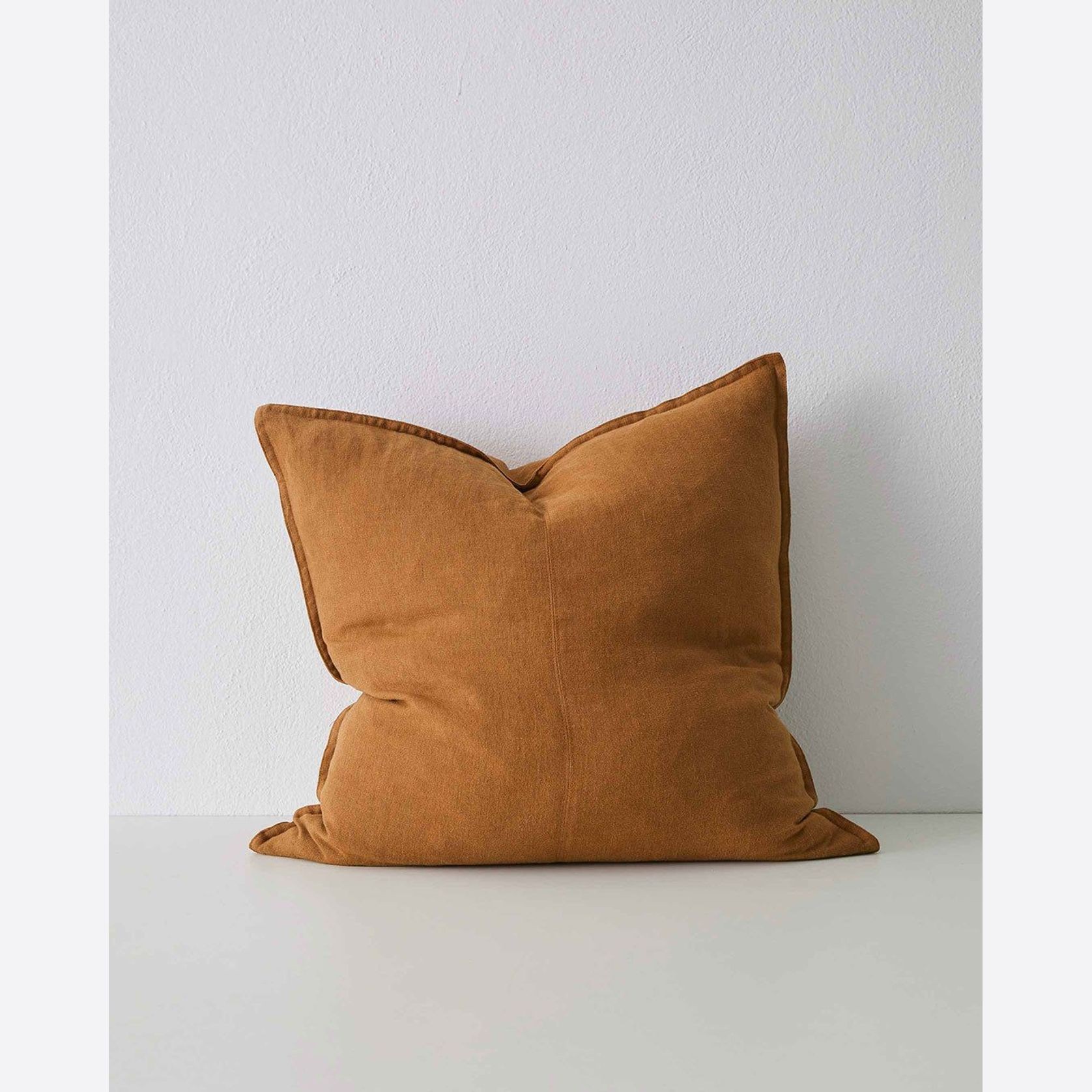 Weave Home European Linen Como Cushion - Spice | Three Sizes gallery detail image