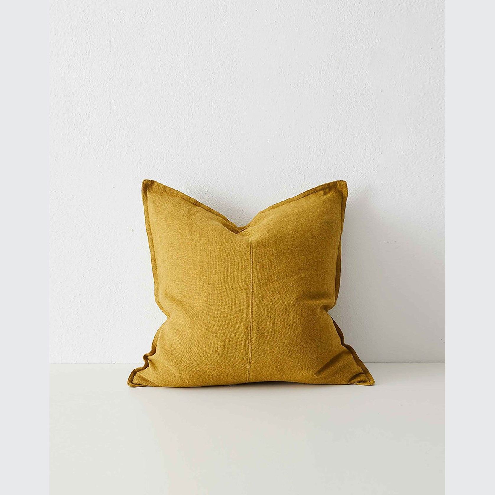 Weave Home European Linen Como Cushion - Moss | Three Sizes gallery detail image