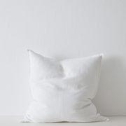 Weave Home European Linen Como Cushion - Snow | Three Sizes gallery detail image