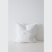 Weave Home European Linen Como Cushion - Snow | Three Sizes gallery detail image