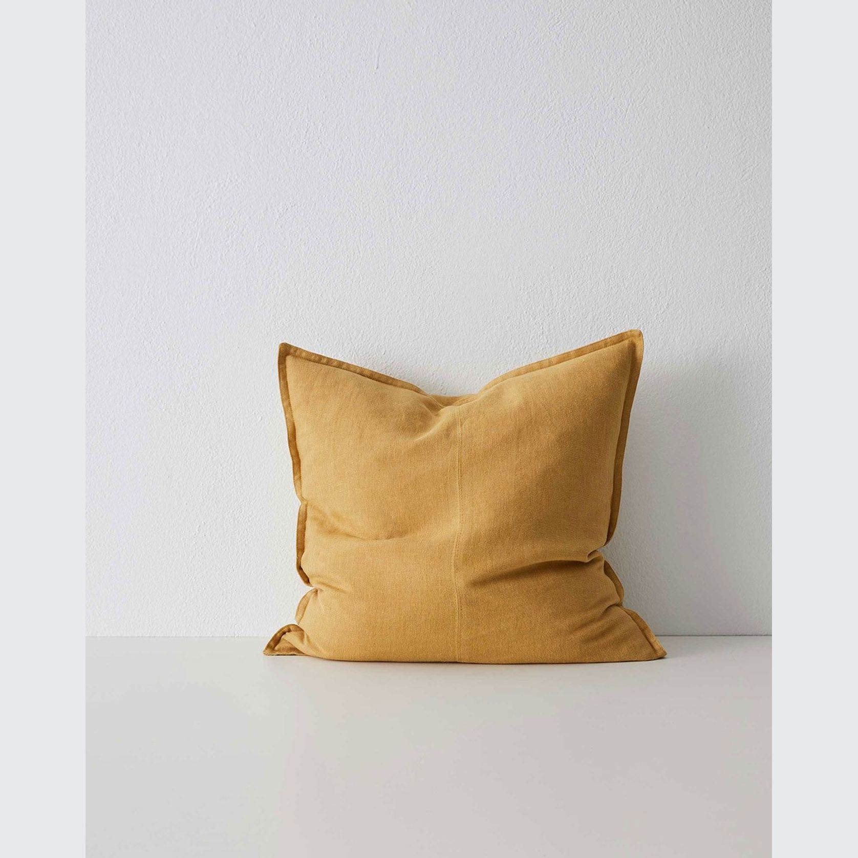 Weave Home European Linen Como Cushion - Amber | Three Sizes gallery detail image