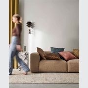 Weave Home Ava Velvet Cushion - Aqua | 50 x 50cm gallery detail image