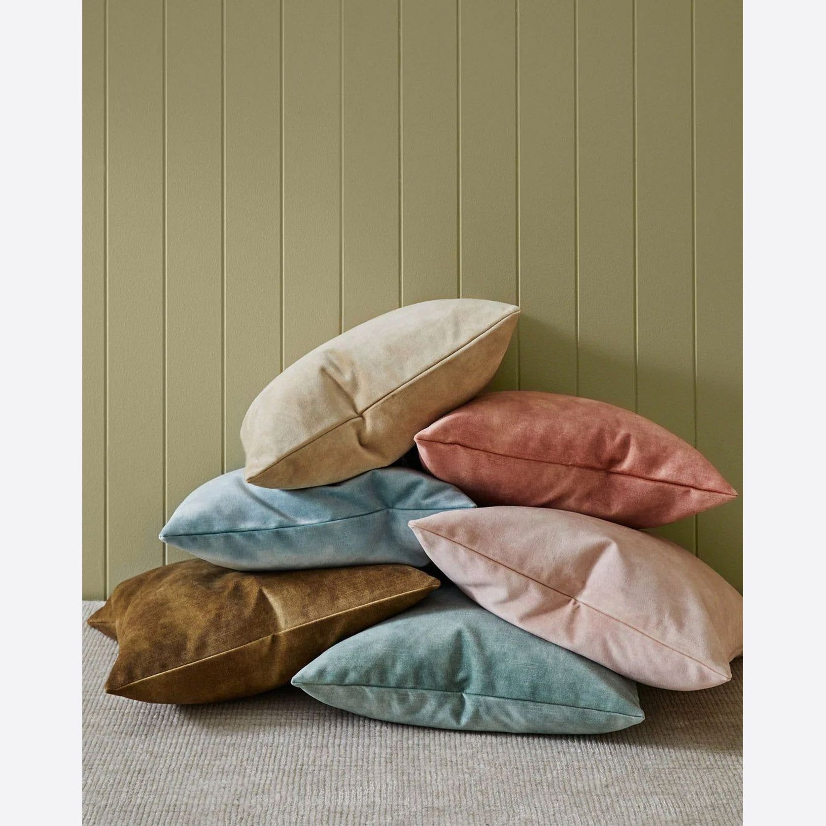 Weave Home Ava Velvet Cushion - Nougat | 50 x 50cm gallery detail image