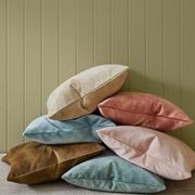 Weave Home Ava Velvet Cushion - Blush | 50 x 50cm gallery detail image