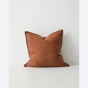 Weave Home European Linen Como Cushion - Tobacco | Three Sizes gallery detail image