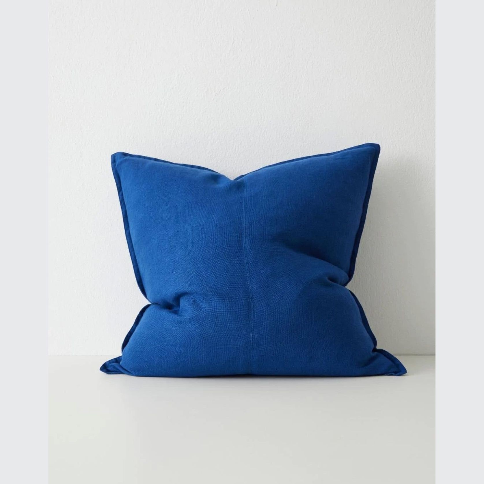 Weave Home European Linen Como Cushion  - Cobalt | Three Sizes gallery detail image