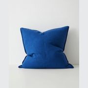 Weave Home European Linen Como Cushion  - Cobalt | Three Sizes gallery detail image