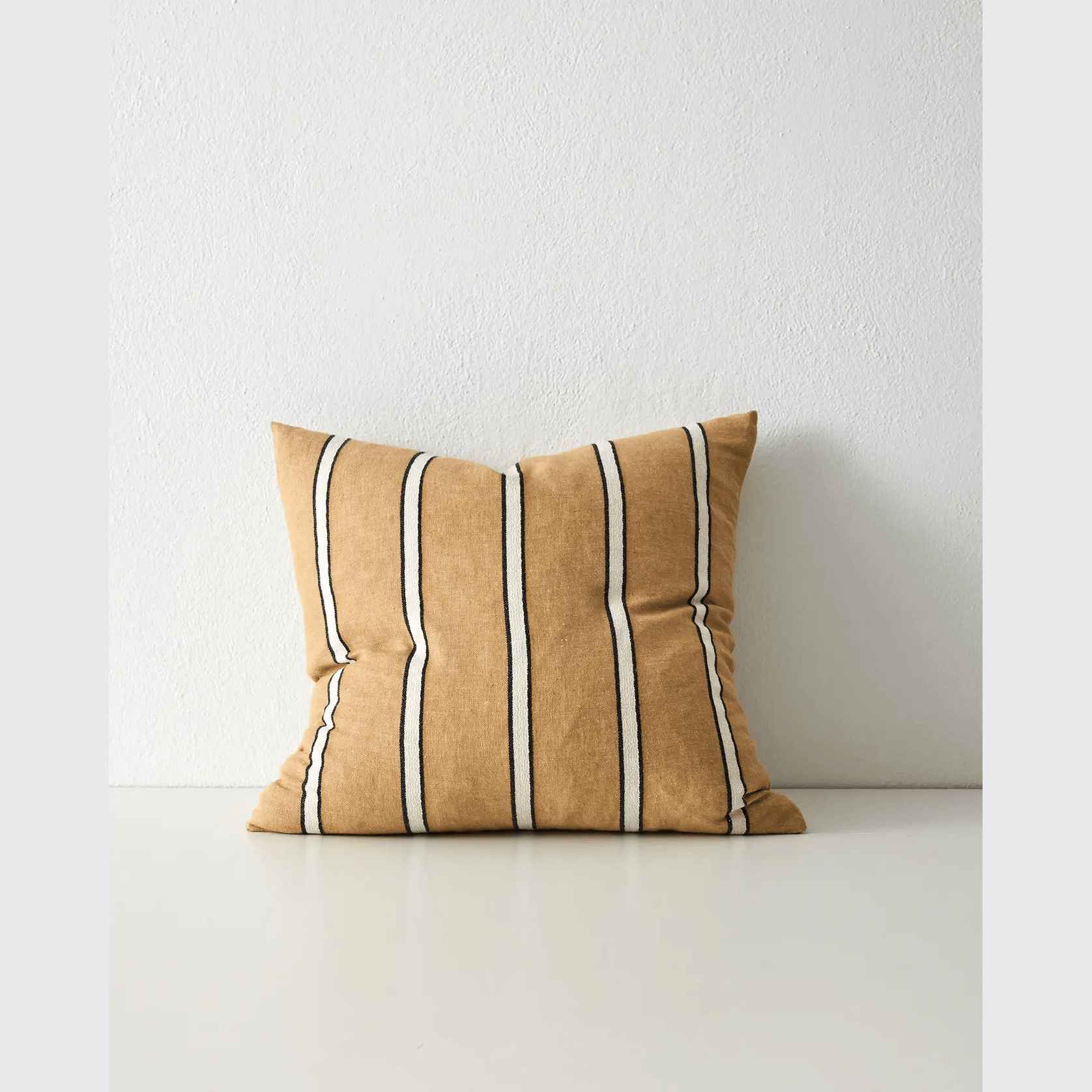 Weave Home Vinnie Striped Cushion - Manuka | Square and Lumbar gallery detail image