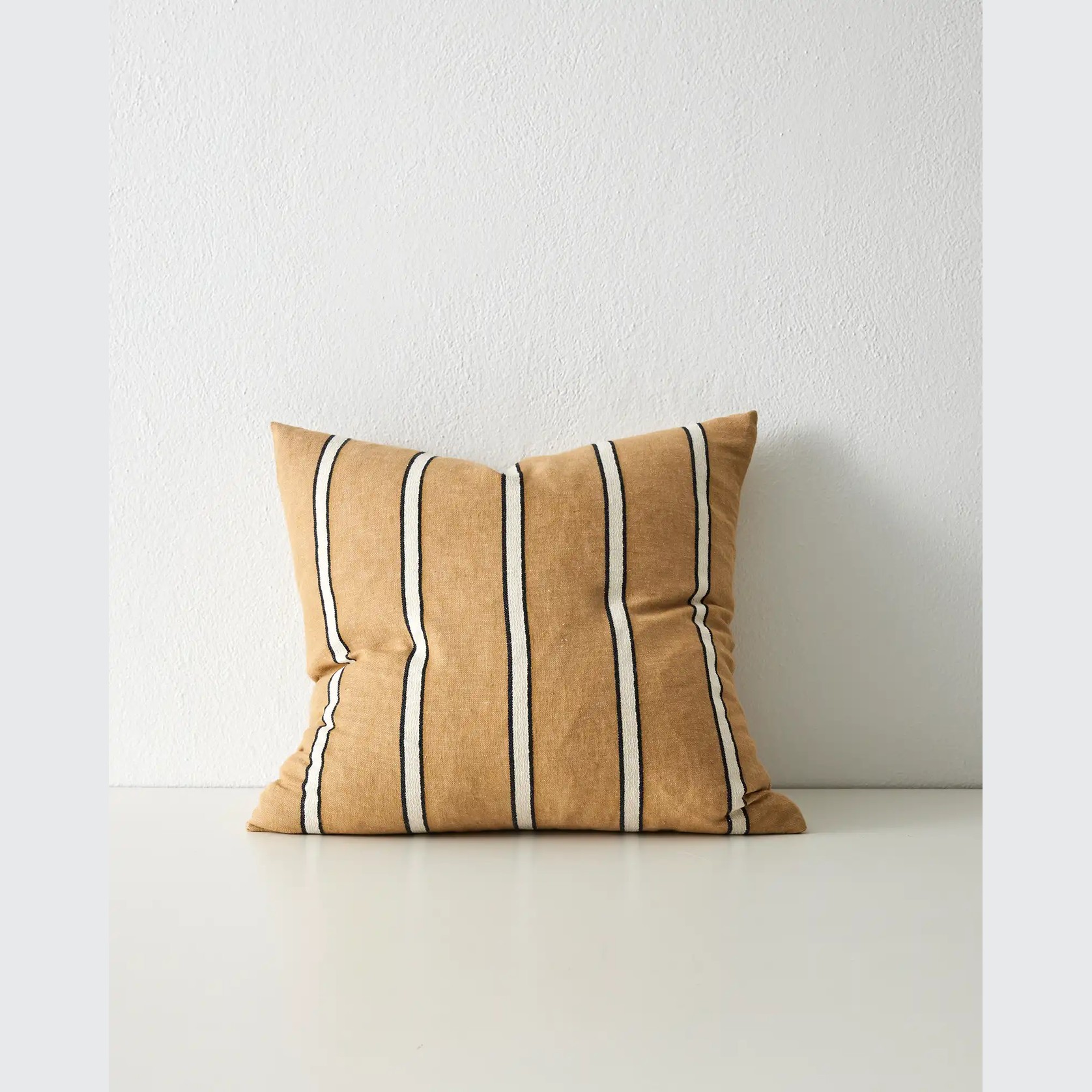 Weave Home Vinnie Striped Cushion - Manuka | Square and Lumbar gallery detail image