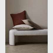 Weave Home European Linen Como Cushion - Tobacco | Three Sizes gallery detail image