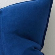 Weave Home European Linen Como Cushion  - Cobalt | Three Sizes gallery detail image