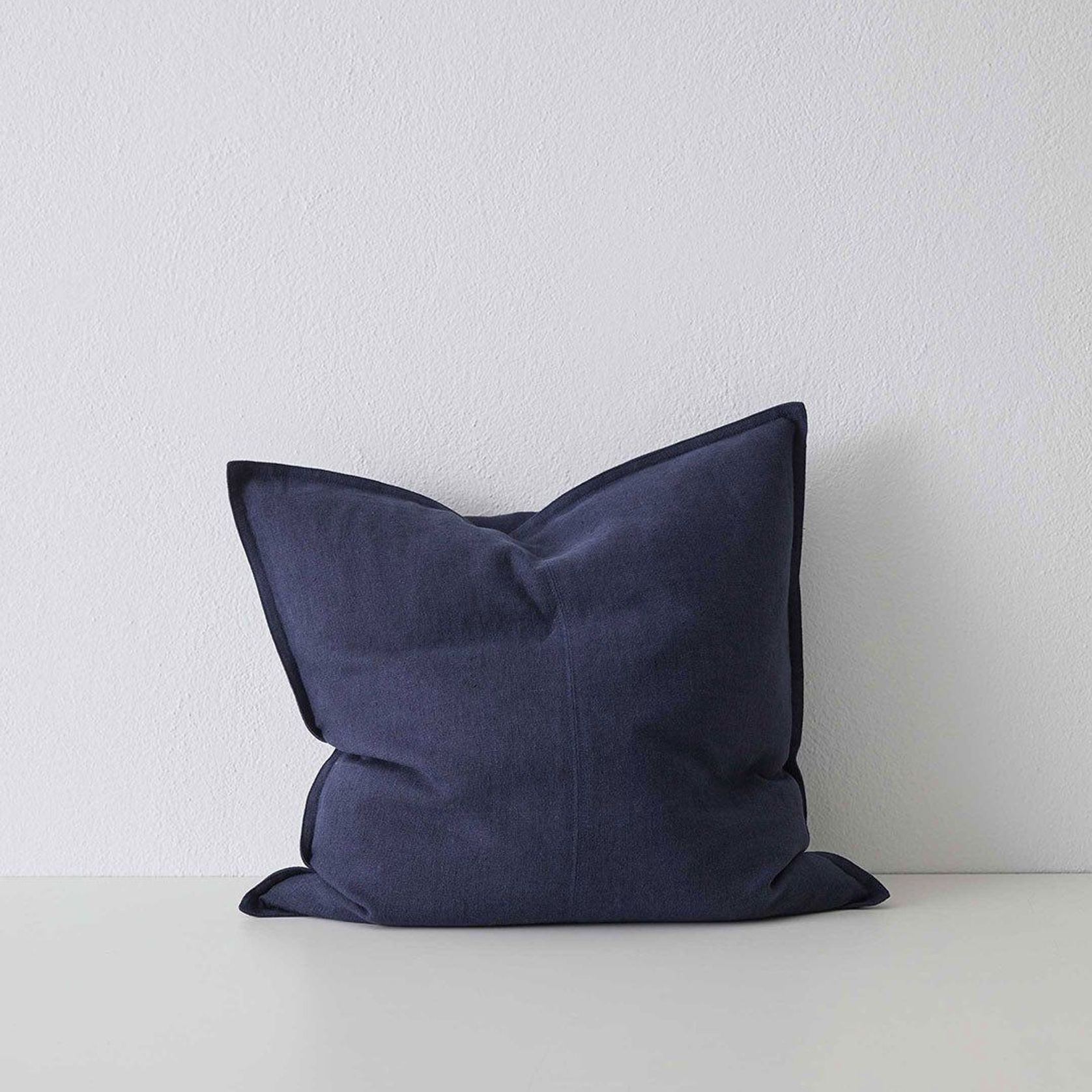 Weave Home European Linen Como Cushion - Ocean | Three Sizes gallery detail image