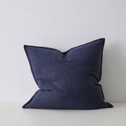 Weave Home European Linen Como Cushion - Ocean | Three Sizes gallery detail image