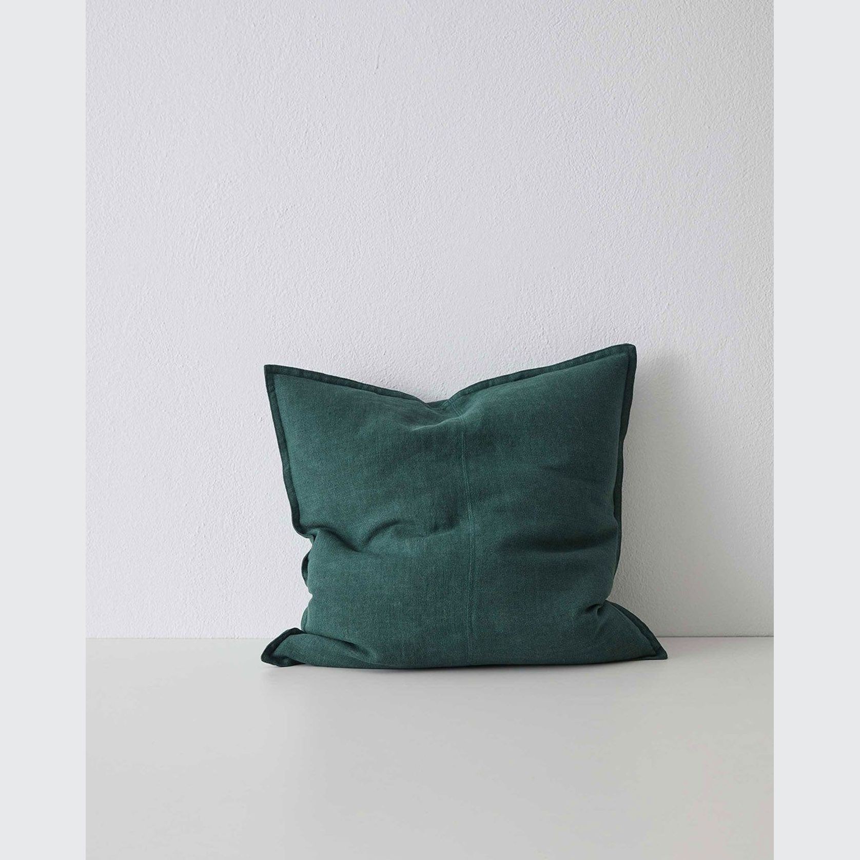 Weave Home European Linen Como Cushion - Forest | Three Sizes gallery detail image