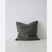 Weave Home European Linen Como Cushion - Khaki | Three Sizes gallery detail image