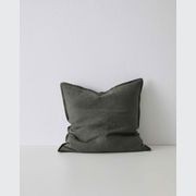 Weave Home European Linen Como Cushion - Khaki | Three Sizes gallery detail image