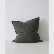 Weave Home European Linen Como Cushion - Khaki | Three Sizes gallery detail image