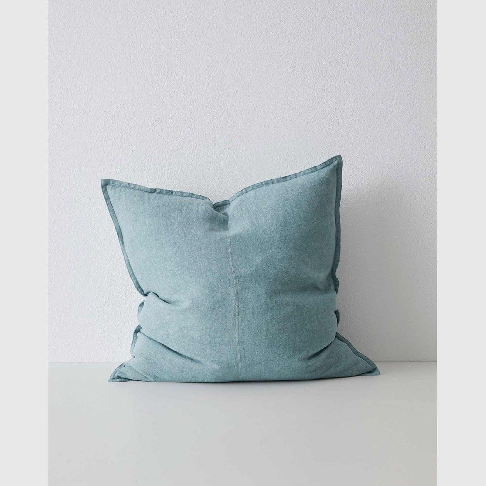 Weave Home European Linen Como Cushion - Mineral | Three Sizes gallery detail image