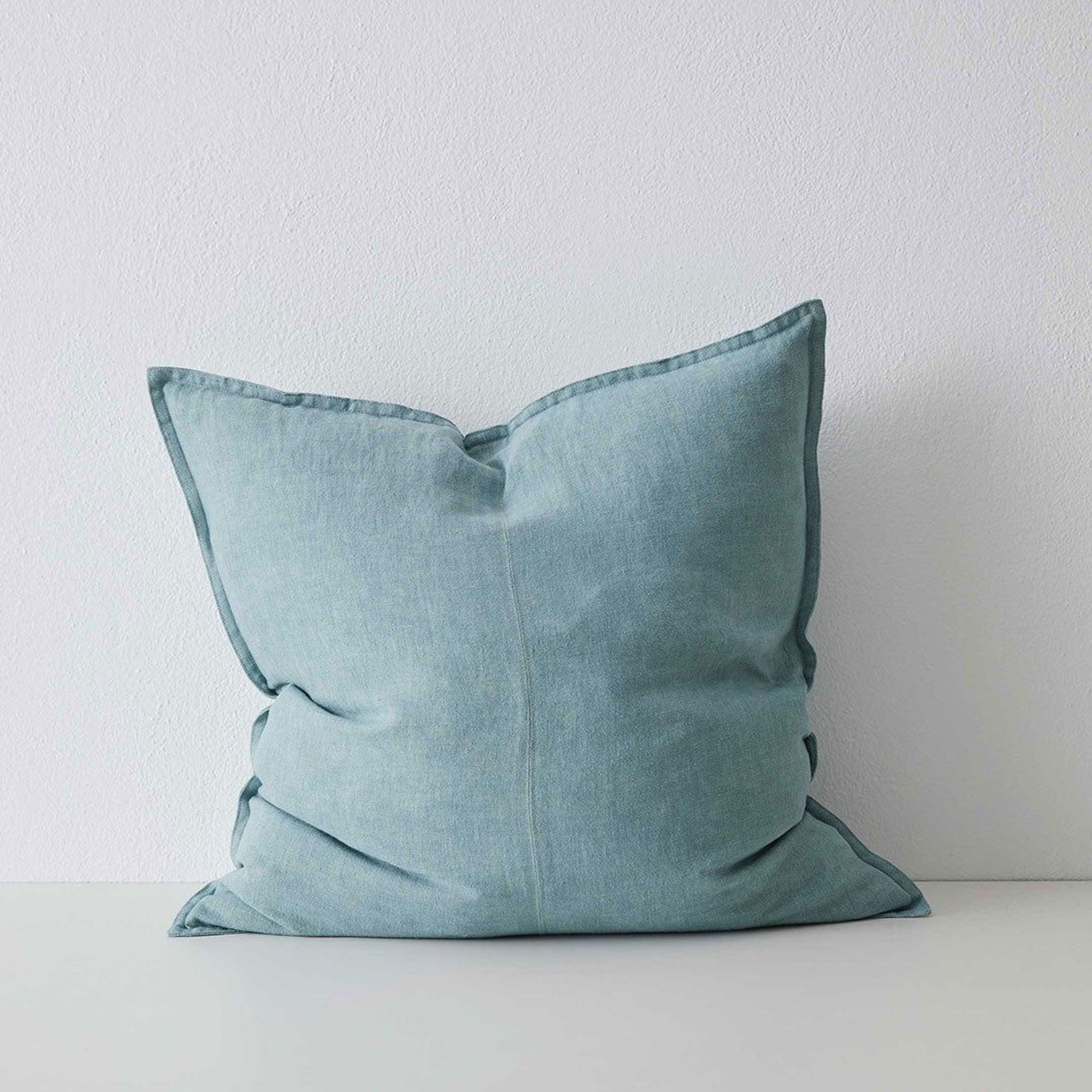 Weave Home European Linen Como Cushion - Mineral | Three Sizes gallery detail image