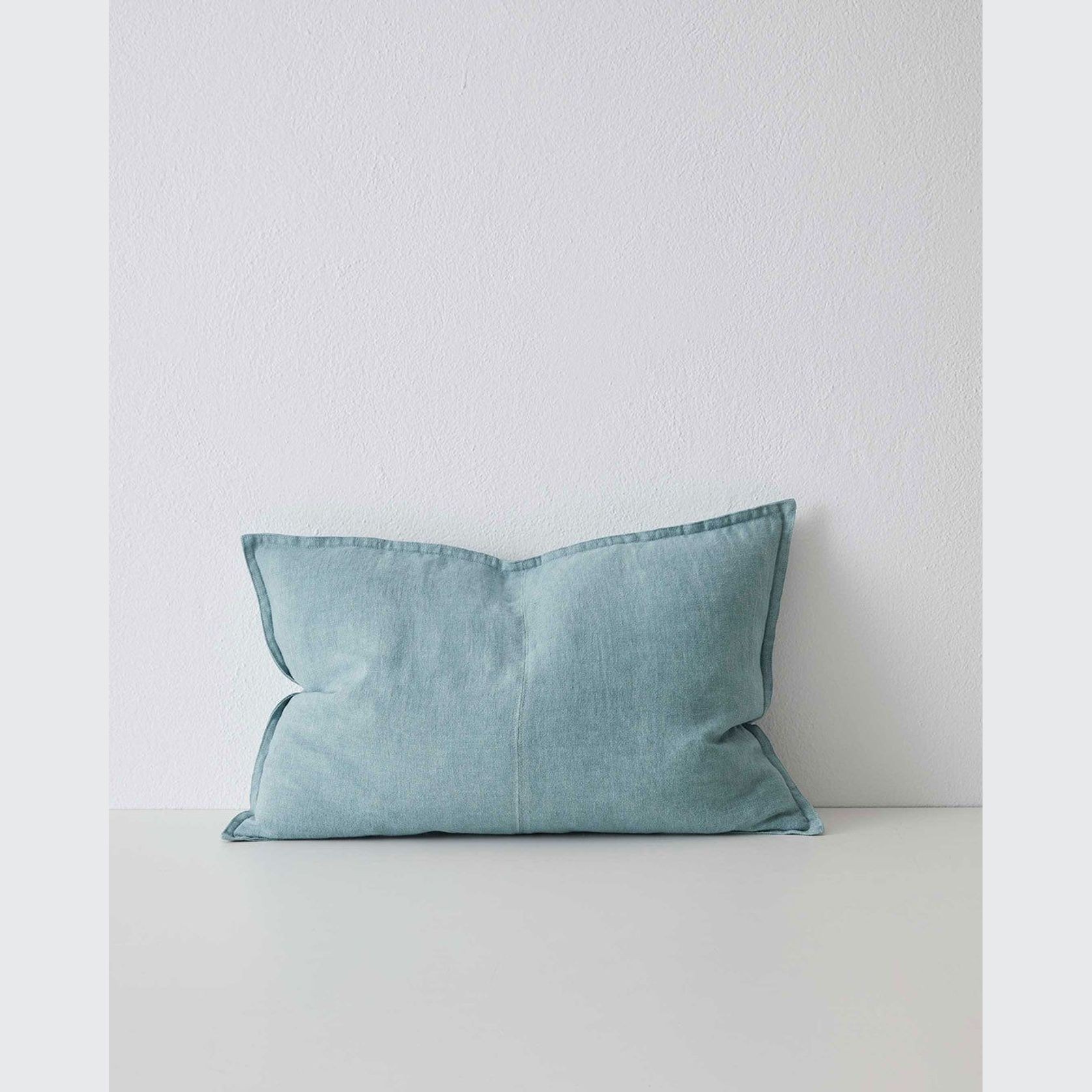 Weave Home European Linen Como Cushion - Mineral | Three Sizes gallery detail image