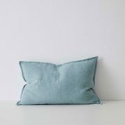 Weave Home European Linen Como Cushion - Mineral | Three Sizes gallery detail image