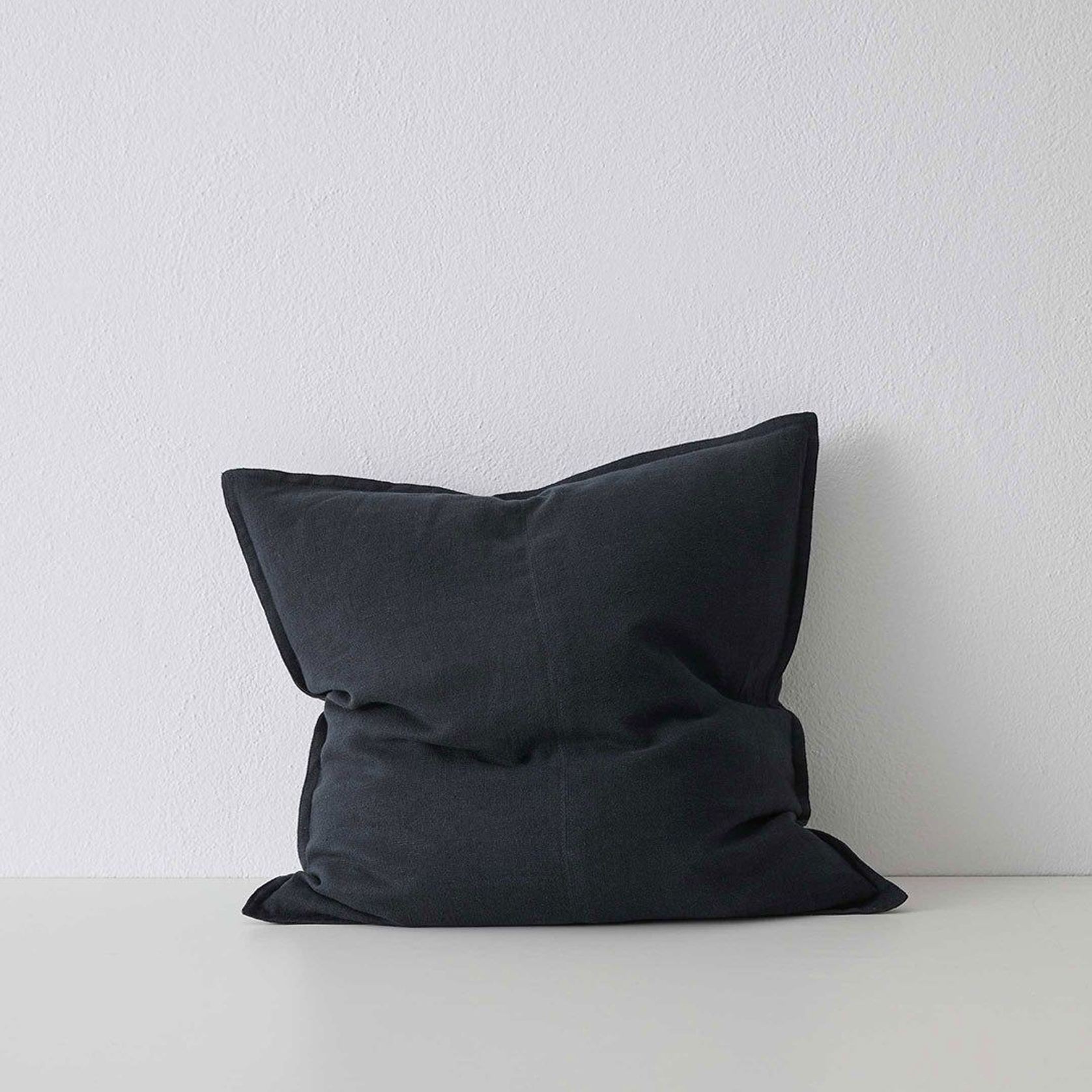 Weave Home European Linen Como Cushion - Shadow | Three Sizes gallery detail image