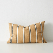 Weave Home Vinnie Striped Cushion - Manuka | Square and Lumbar gallery detail image