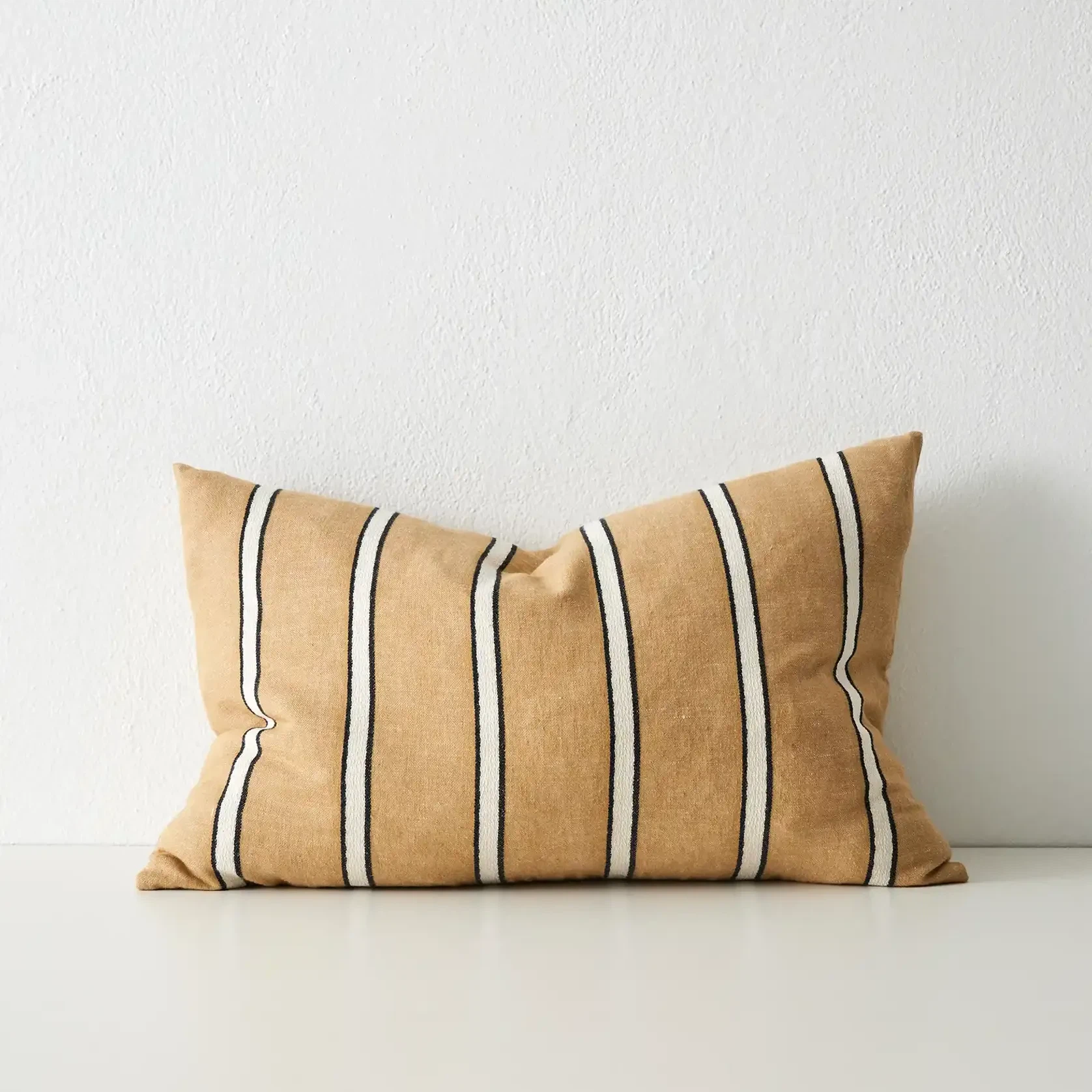 Weave Home Vinnie Striped Cushion - Manuka | Square and Lumbar gallery detail image