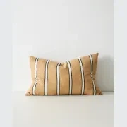 Weave Home Vinnie Striped Cushion - Manuka | Square and Lumbar gallery detail image
