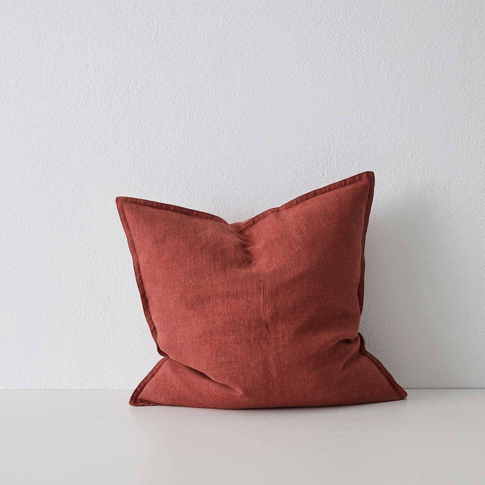 Weave Home European Linen Como Cushion - Sienna | Three Sizes gallery detail image