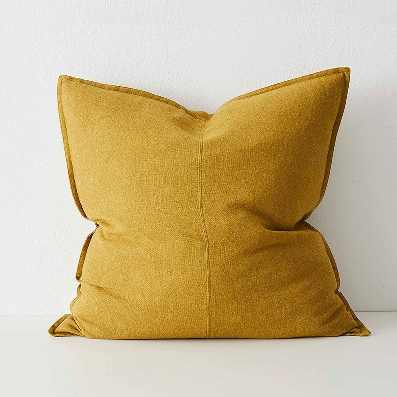 Weave Home European Linen Como Cushion - Moss | Three Sizes gallery detail image