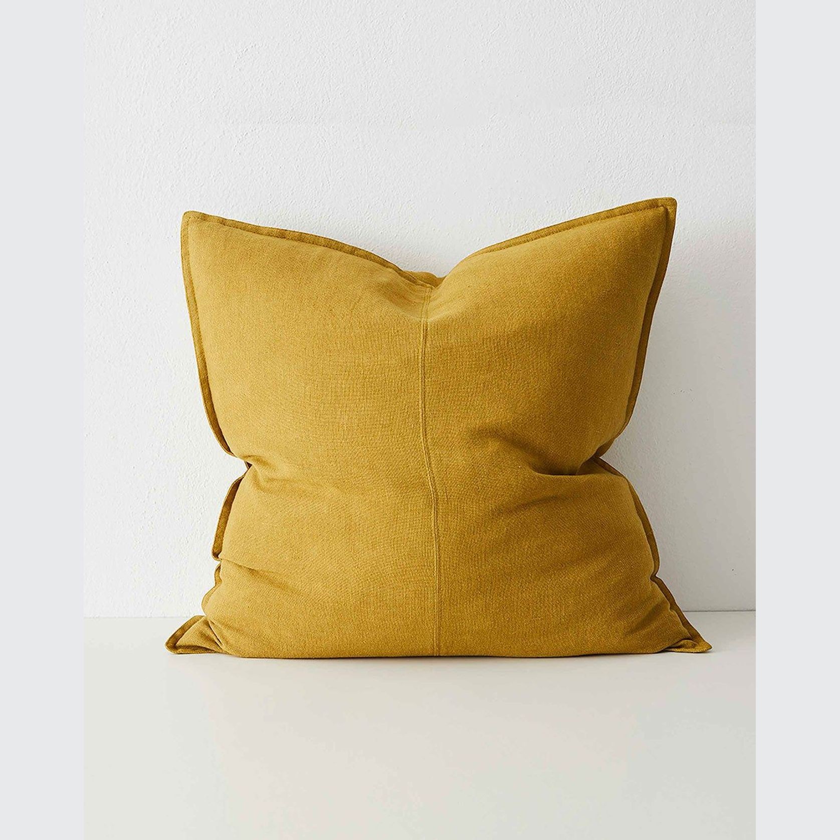 Weave Home European Linen Como Cushion - Moss | Three Sizes gallery detail image