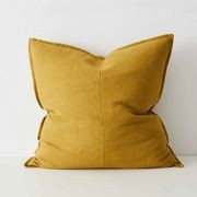Weave Home European Linen Como Cushion - Moss | Three Sizes gallery detail image