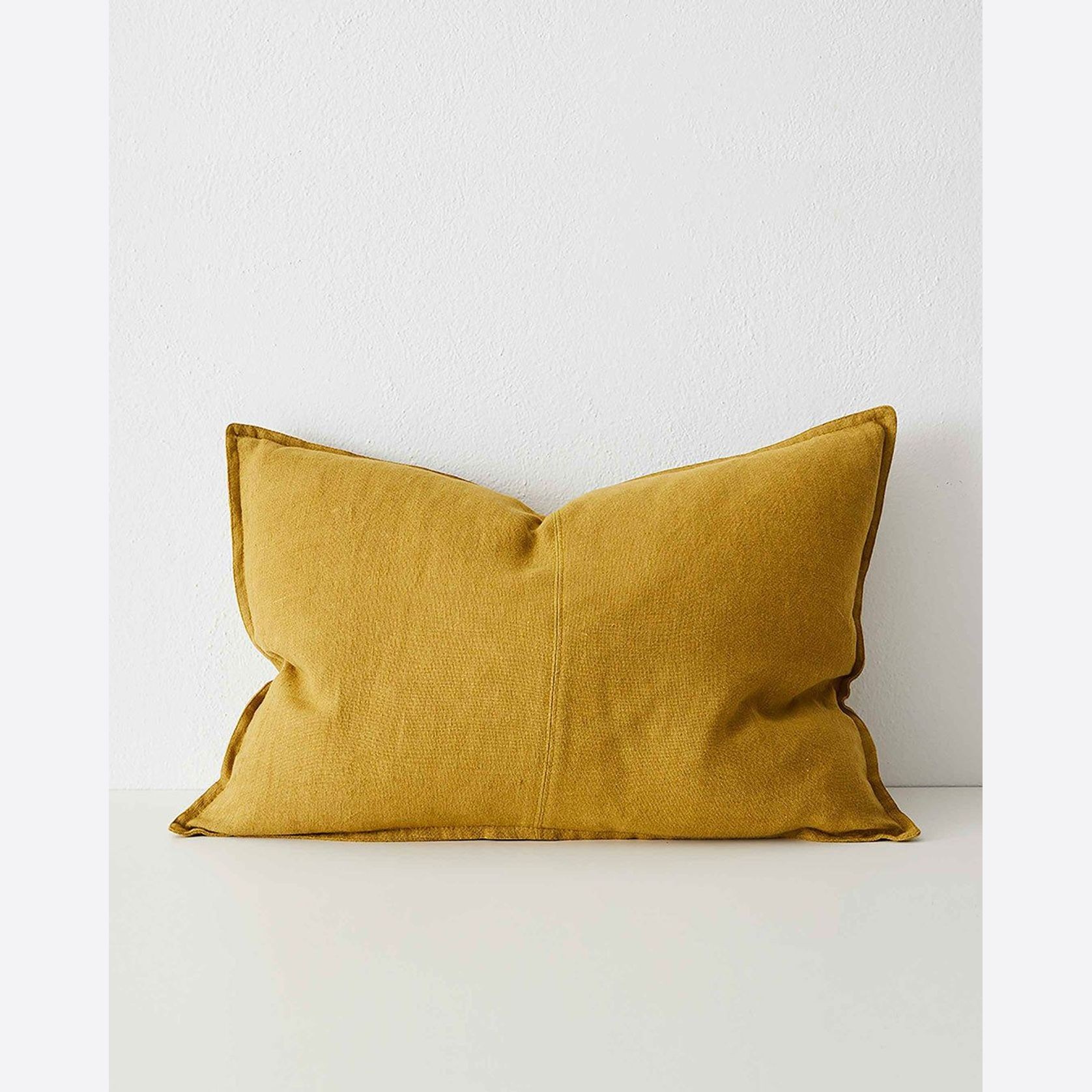 Weave Home European Linen Como Cushion - Moss | Three Sizes gallery detail image