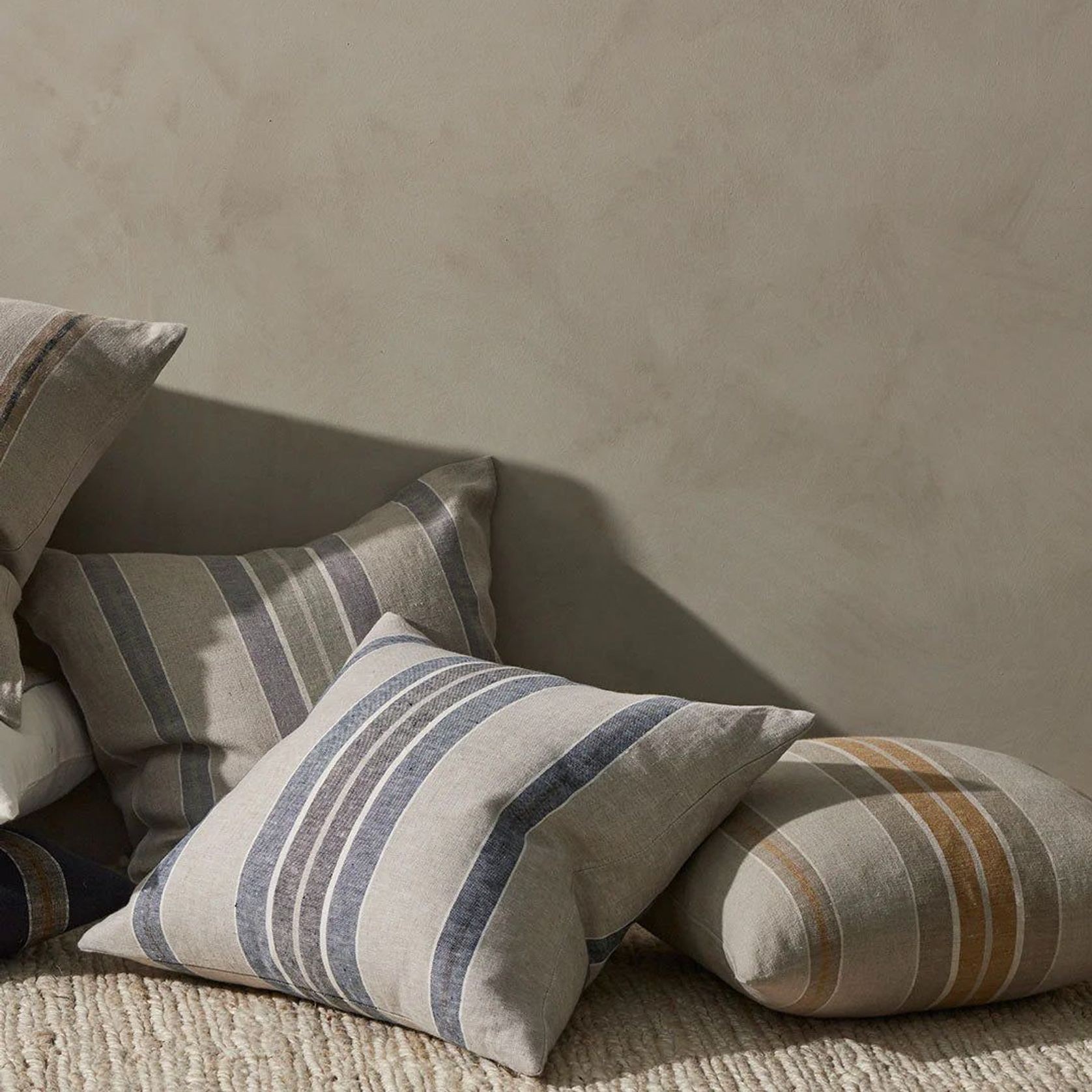 Weave Home Franco Cushion - Denim | 50 x 50cm gallery detail image