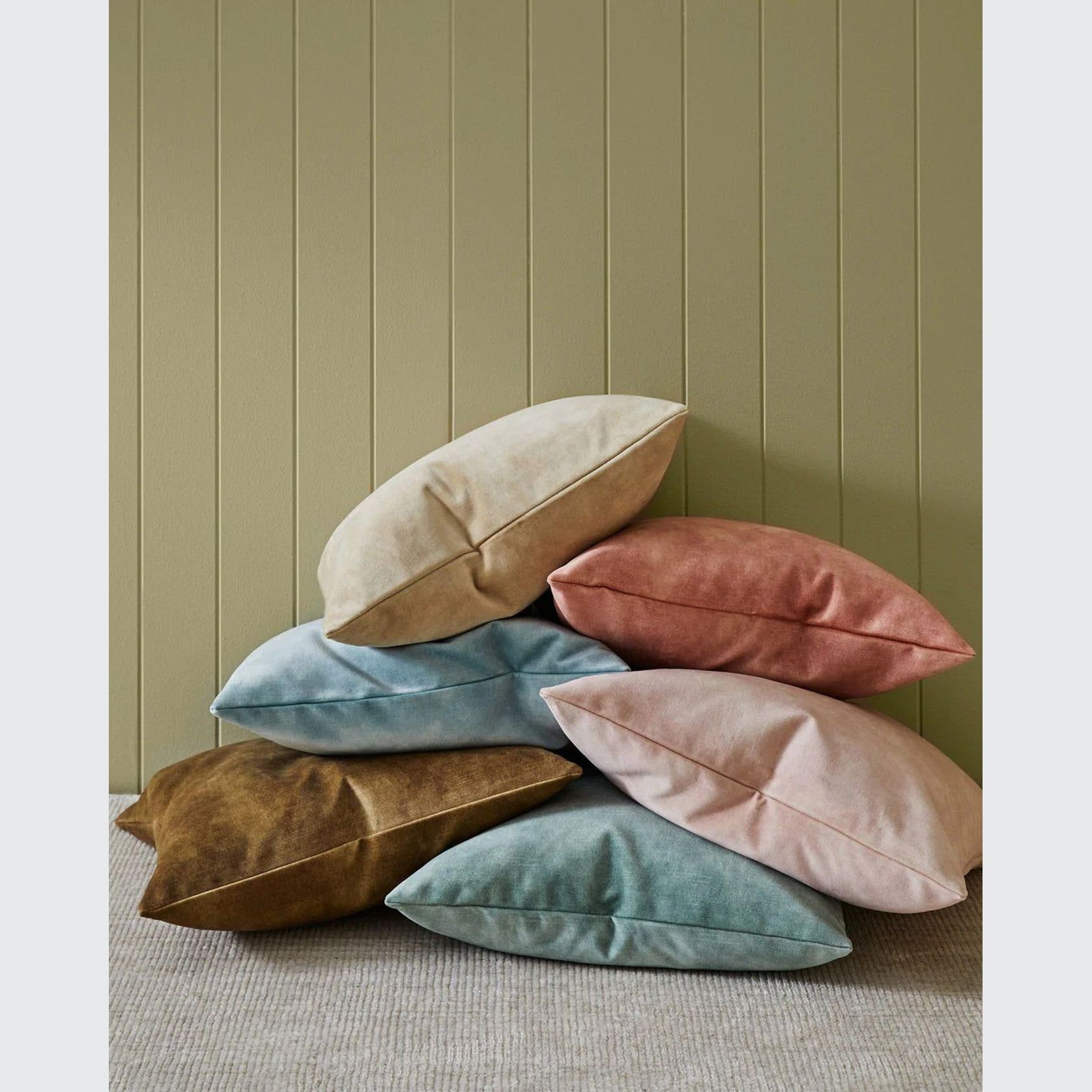 Weave Home Ava Velvet Cushion - Blossom | 50 x 50cm gallery detail image
