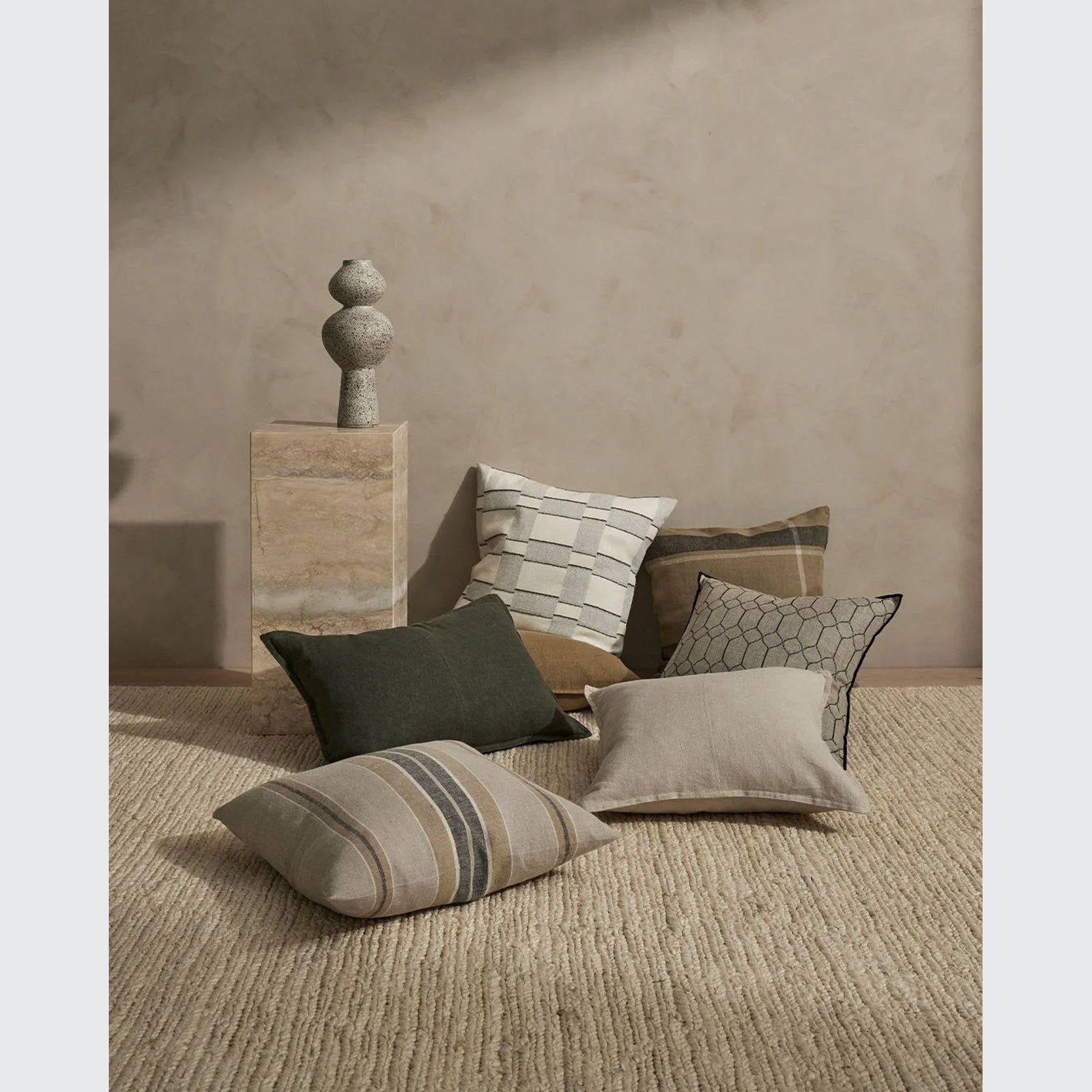Weave Home Franco Cushion - Clay | 50 x 50cm gallery detail image