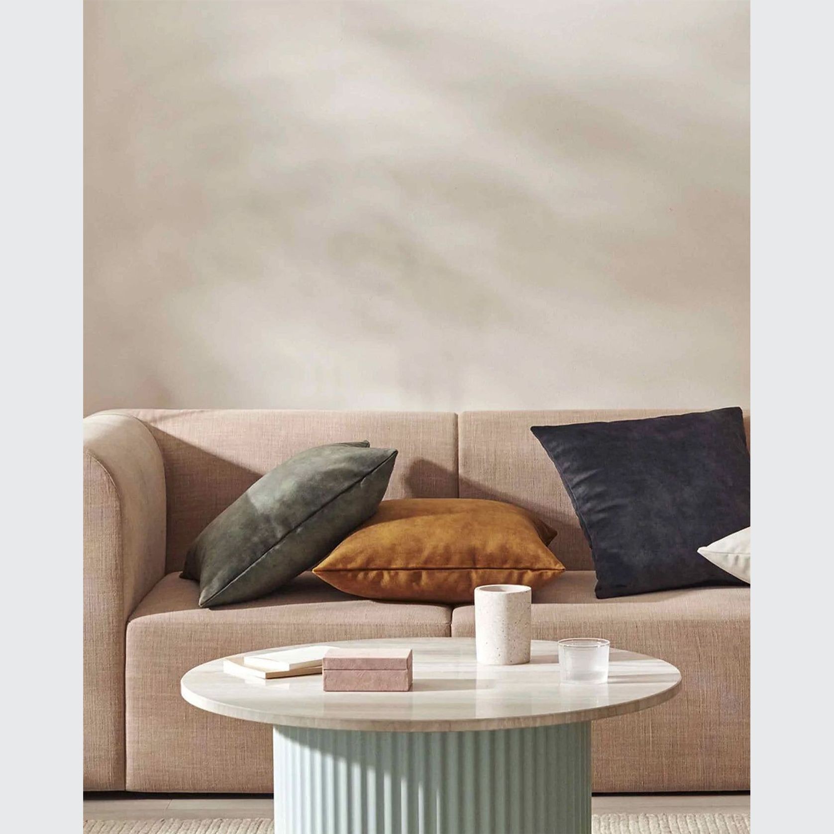 Weave Home Ava Velvet Cushion - Jade | 50 x 50cm gallery detail image